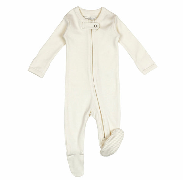 Organic Zipper Footie Pajama