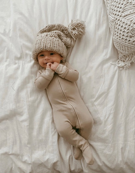 Organic Zipper Footie Pajama
