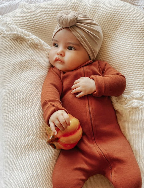 Organic Zipper Footie Pajama