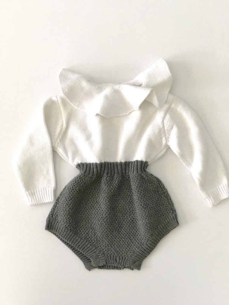 Knitted Ruffle Romper
