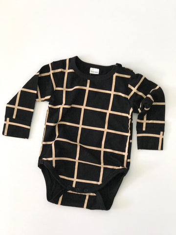 Blocked Long Sleeve Onesie